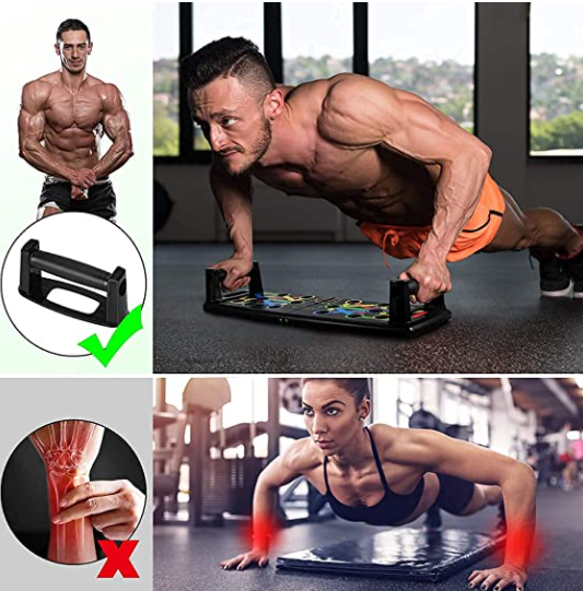 New Foldable 9 in 1 Body Building Push Up Board