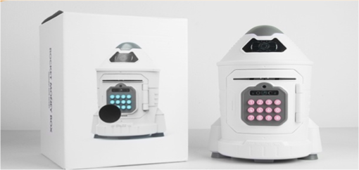 Electronic Piggy Bank With Simulated Face Recognition