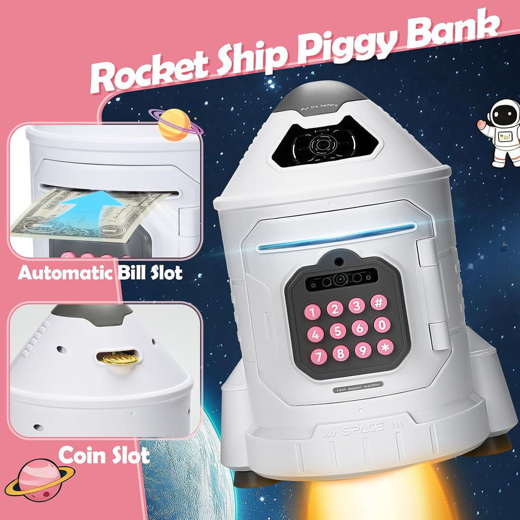 Electronic Piggy Bank With Simulated Face Recognition