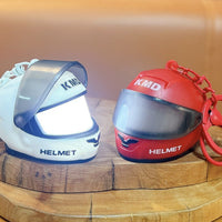 Mini Motorcycle Helmet LED Keychain