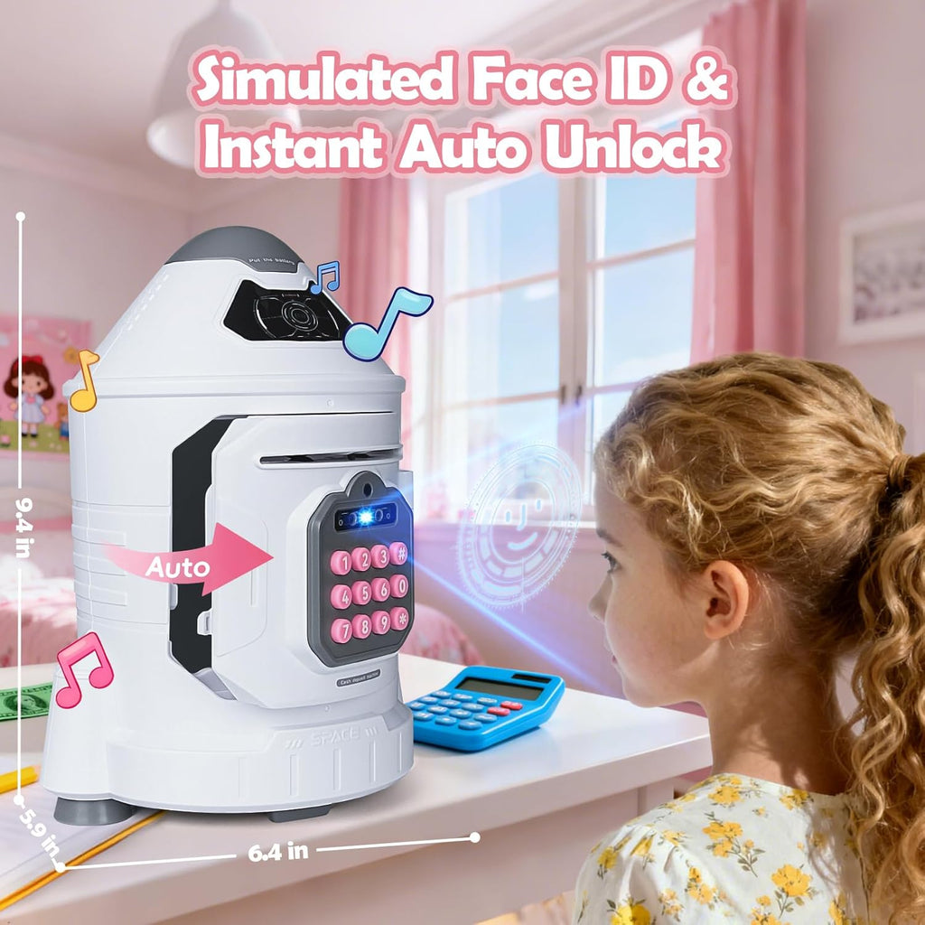 Electronic Piggy Bank With Simulated Face Recognition