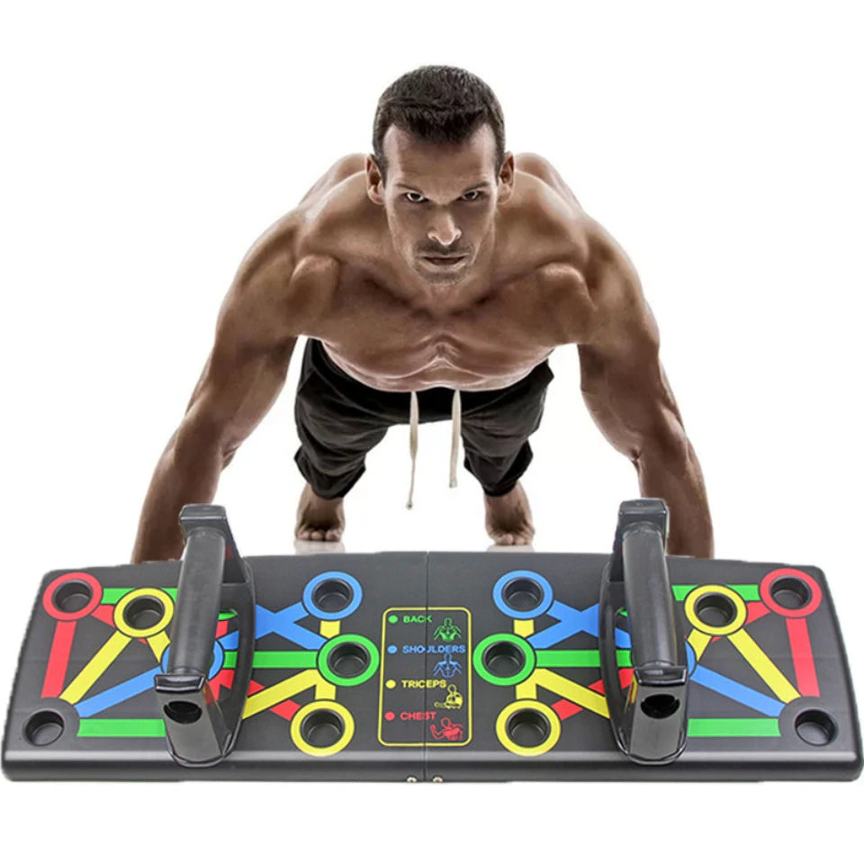 New Foldable 9 in 1 Body Building Push Up Board