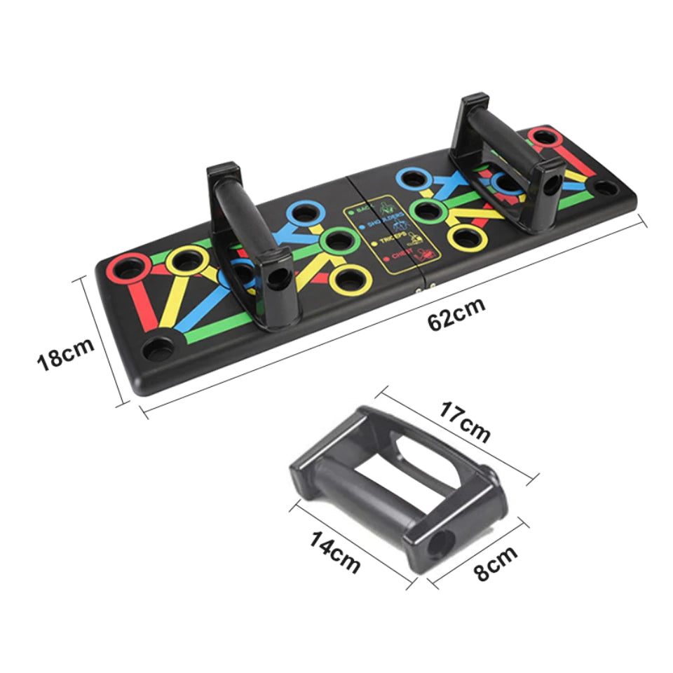 New Foldable 9 in 1 Body Building Push Up Board