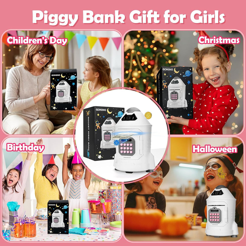 Electronic Piggy Bank With Simulated Face Recognition